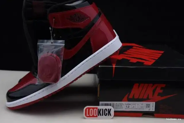 Rep MAX High 1 Air Jordan Patent OG 555088-063 Bred 0531
